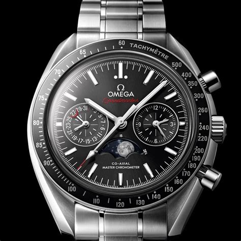 omega speedmaster moonwatch fasi lunari|omega moon phase chronograph.